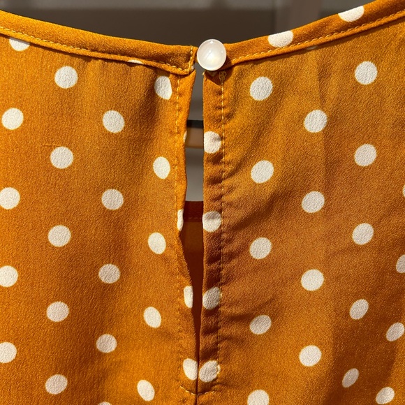 SHEIN Mustard Yellow Polka Dot Dress - Picture 13 of 14